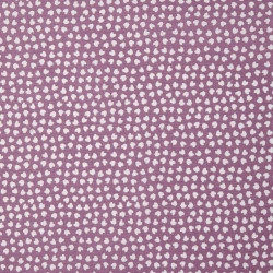 Algodón estampado LIPELO Violeta oscuro / Blanco